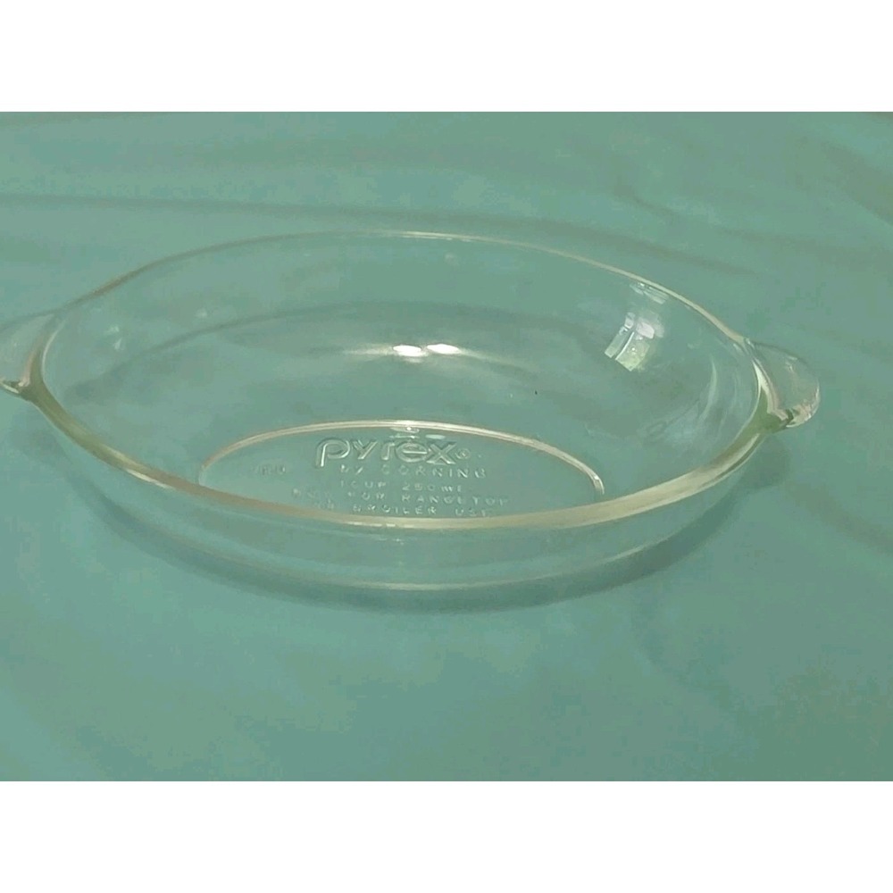 Vintage Pyrex 328 Oval Casserole Dish 1 Cup‎ Clear Glass Corning USA